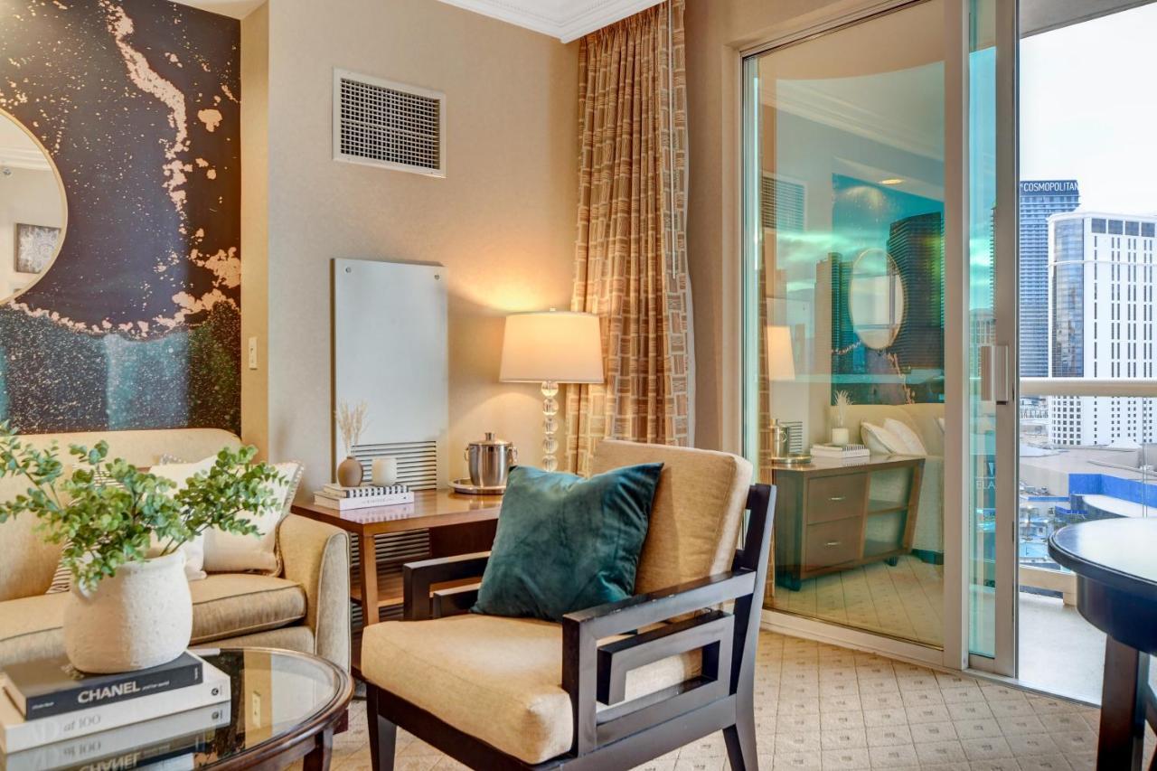 Balcony Full Strip View Suite Mgm Signature Free Valet Las Vegas Buitenkant foto