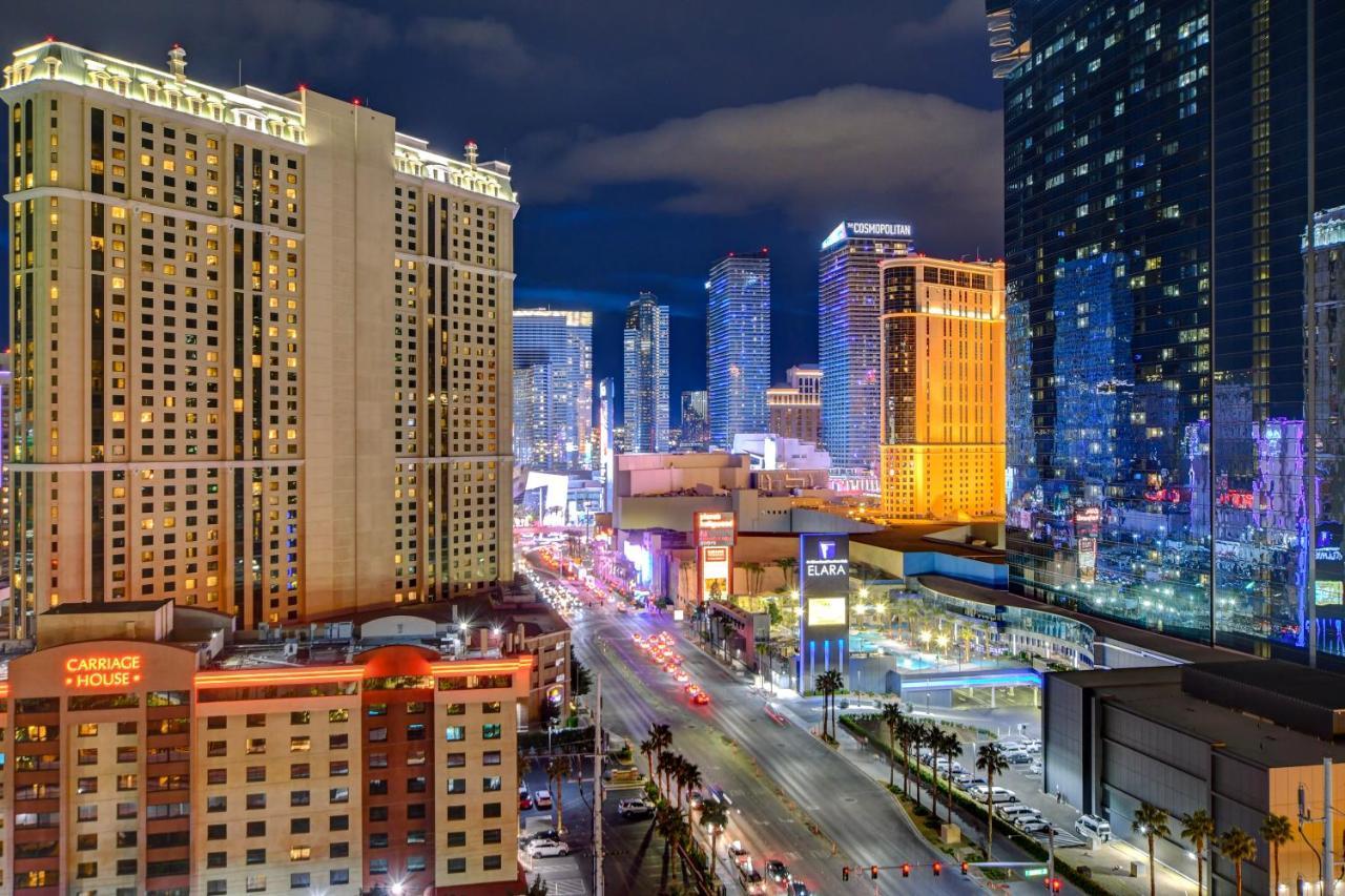 Balcony Full Strip View Suite Mgm Signature Free Valet Las Vegas Buitenkant foto